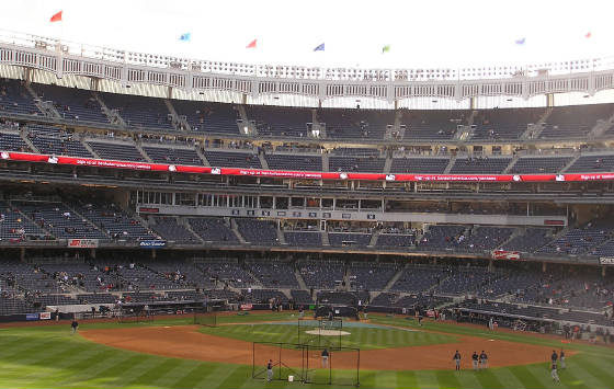 The view from CF - Yankee Stadium, Bronx, NY